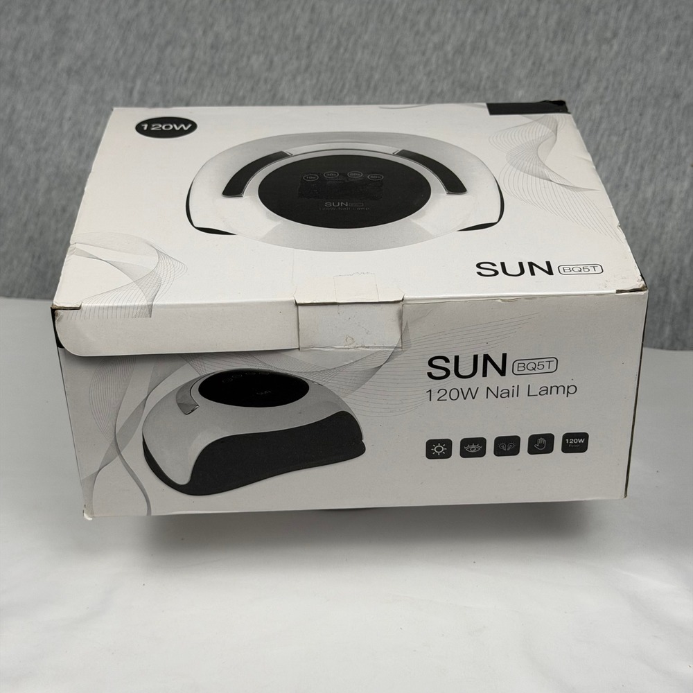 SUN BQ5T 120W Nail Lamp UV LED Gel Polish Dryer White Professional Curing Light